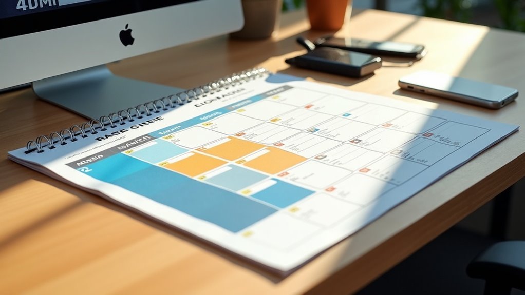 calendar colors for productivity