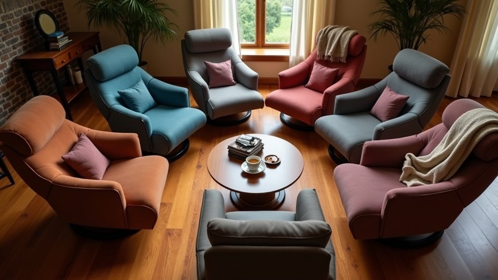 comfortable gliding footrests selection