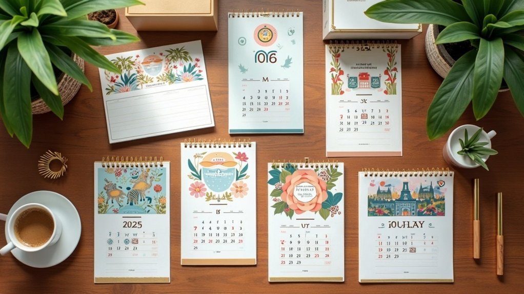 desk calendars for organization