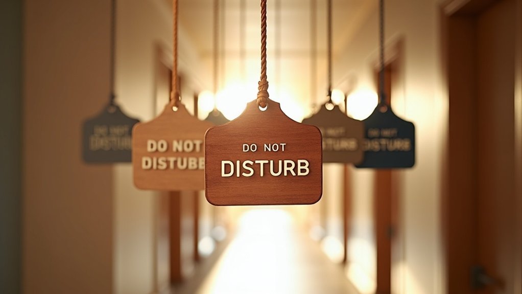 peaceful privacy protection signs