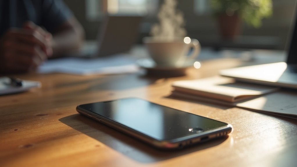 phone placement impacts focus